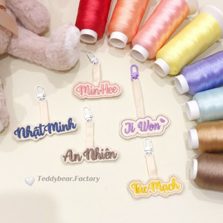Móc Khóa Thêu Tên Chống Lạc ,Mất Lẫn Đồ Chìa Khóa,Balo ,Túi Xách