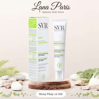  Kem Dưỡng Kiểm Soát Dầu Nhờn Giảm Mụn và Mờ Thâm SVR Sebiaclear Active Gel 40ml 