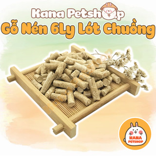 Gỗ Nén Vàng 🐹FREESHIP🐹 1KG Gỗ nén thông lót chuồng cho Thỏ, Bọ, Chinchillas, Hamster, Nhím ....