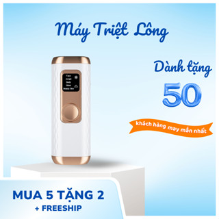 Máy Triệt Lông Mini Vĩnh Viễn Wax Lông Lạnh Tẩy Lông Vùng Kín Cạo Lông Da Mặt Tay Chân 5 Cấp Độ Trẻ Hóa Da Vô Hạn Xung