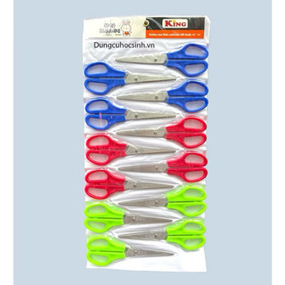 VĨ 12 CÂY KÉO KING DÀI 16CM [MÀU SẮC NGẪU NHIÊN]