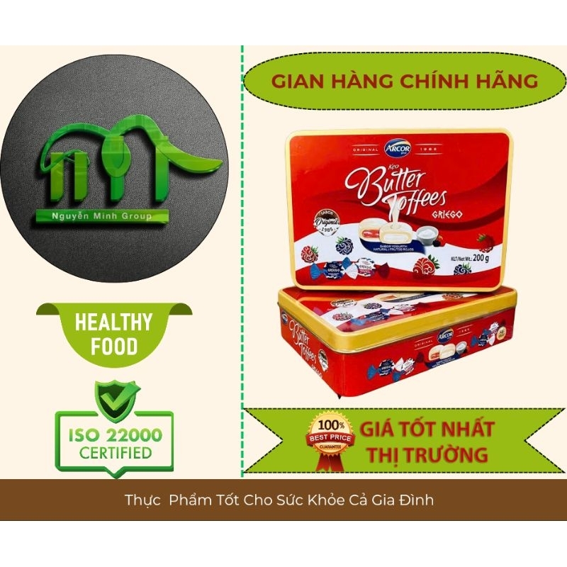 Kẹo Mềm Butter Toffees Arcor Nhập Khẩu Argentina 200g