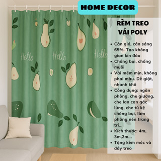 Rèm ngăn phòng che nắng HOME DECOR treo cửa sổ, quây giường tầng kí túc xá, che gác lửng phòng trọ