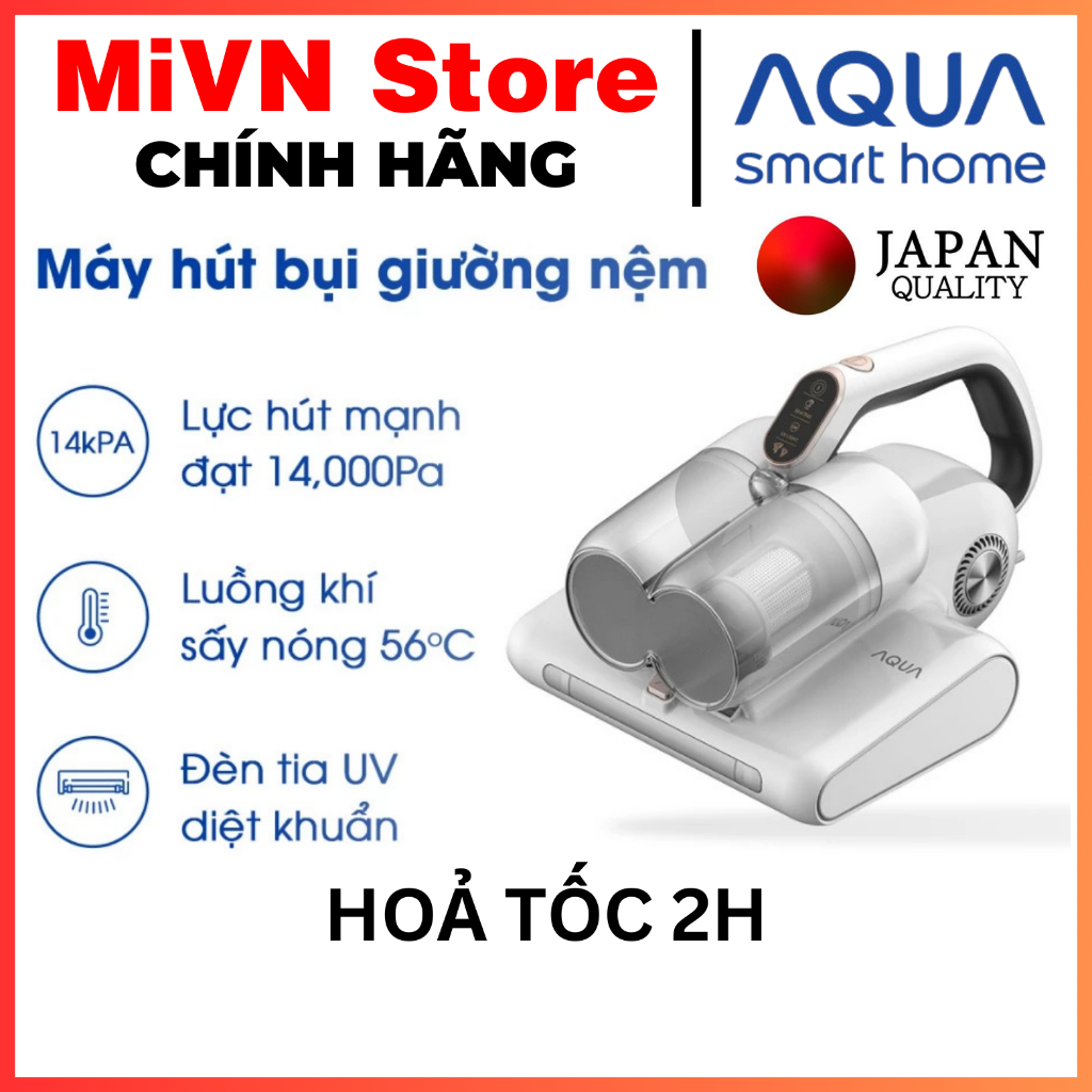 Máy hút bụi giường nệm AQUA AQS-CMP105R(W)