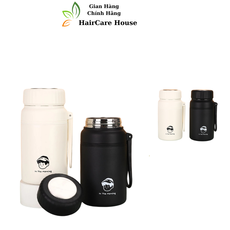 Bình giữ nhiệt khắc tên Fashion Cup 1000ml, bình uống nước kiểu dáng Hàn Quốc có khay lọc trà và tay