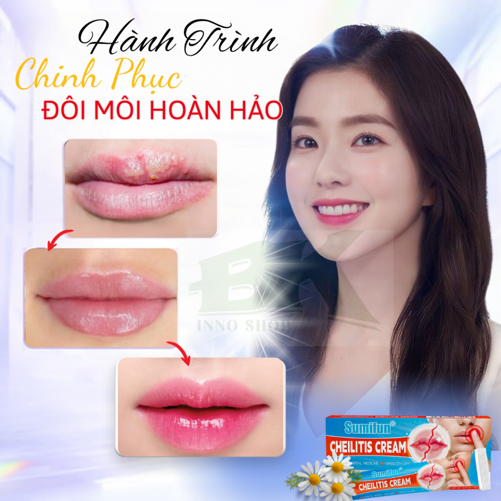 Kem Dưỡng Môi SUMIFUN 20g Loại Bỏ Hạt Fordyce, Giảm Mụn Bã Nhờn, Dưỡng Ẩm, Mờ Thâm Tái, Tạo Phục Hồi Môi Hồng Hào|BKINNO