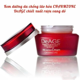 [08/2028–ĐỌC MÔ TẢ] Kem dưỡng da chống lão hóa CHARMZONE DeAge chiết xuất vang đỏ thuần chay nâng cơ 50ml