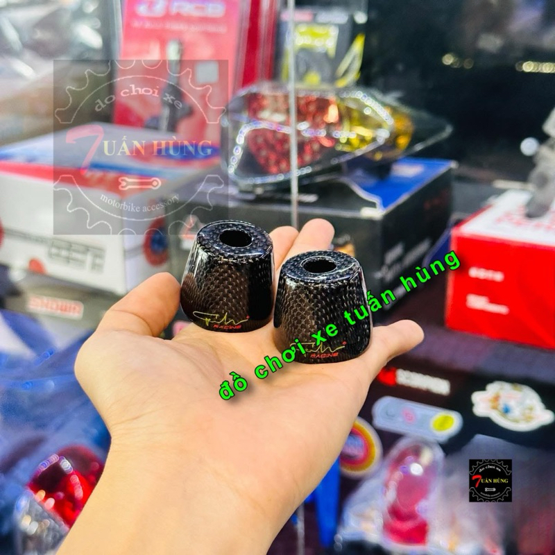 Gù Carbon Fiber [HÀNG ĐẸP] cho xe máy YAMAHA HONDA- giá 1 cặp