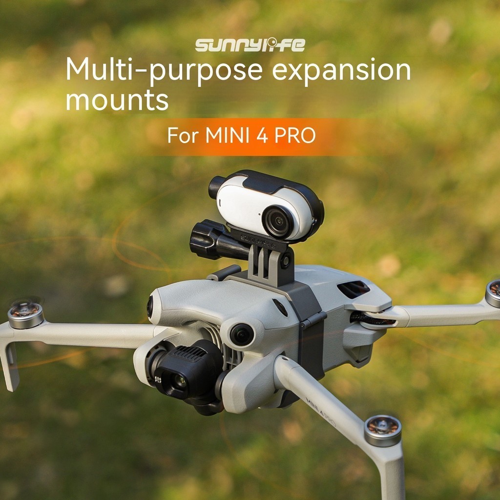 Giá Đỡ Gopro Gắn Trên Lưng Flycam Thích Hợp Với Body DJI Mini 4 Pro Và Gopro 12 – Ticki Drone