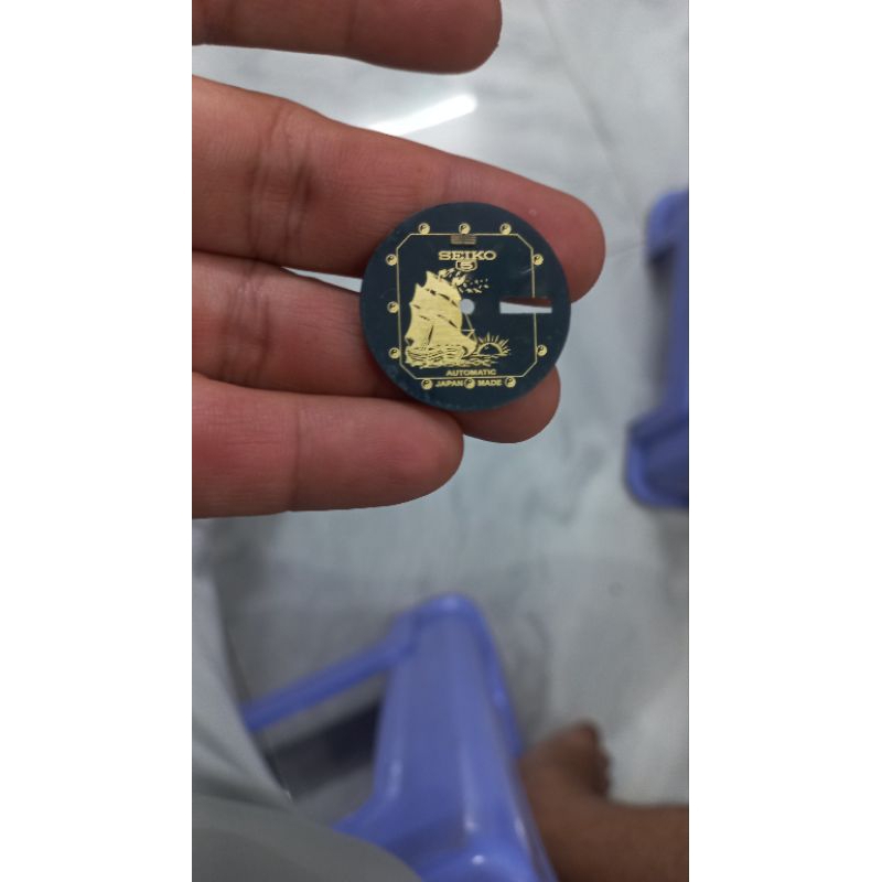 Mặt đồng hồ seiko con tàu cổ cho seiko chặt góc  phù hợp máy cơ automatic( 6309-Citizen 8200)