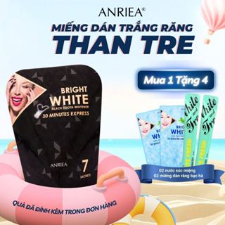 [SẮP LÊN GIÁ - QUÀ SIÊU HOT] Liệu trình miếng dán trắng răng ANRIEA THAN TRE 7 ngày an toàn