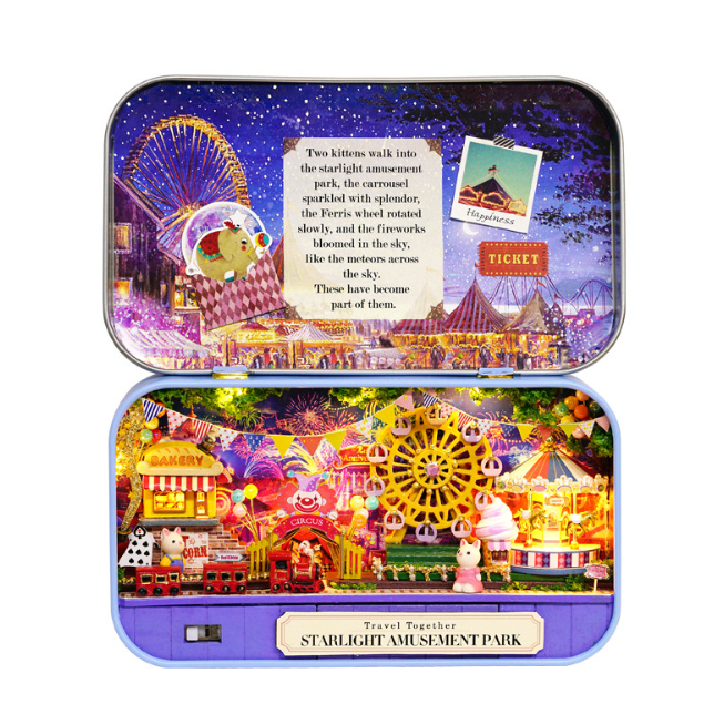 Mô hình nhà gỗ DIY – Box Theatre Starlight Amusement Park