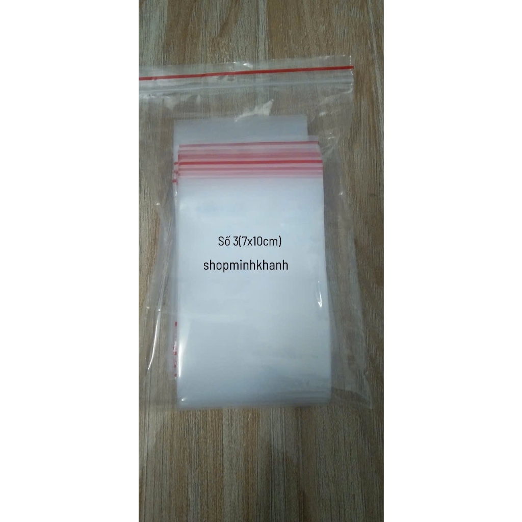100 Chiếc Túi Zip số 3 (7x10cm)