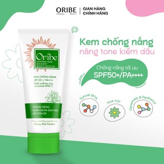 Combo chăm sóc da hằng ngày Oribe 4 món (SRM Oribe 100g + toner hoa cúc 150ml + kem mụn 20g + kem chống nắng 30g)