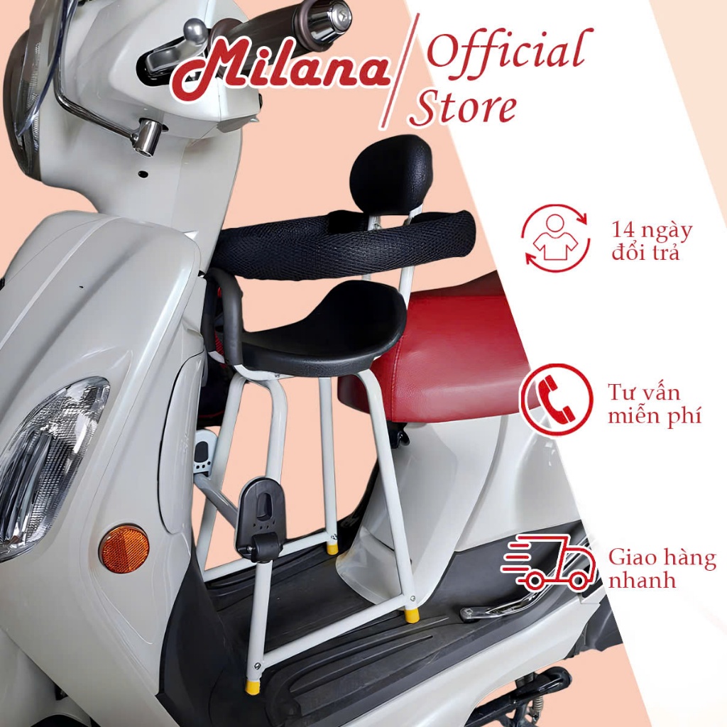 Ghế Cho Bé Ngồi Xe Máy, Ghế Trước Đi Xe Ga, Xe Số, Xe Đạp Điện, Có Vòng Mở, An Toàn Cho Trẻ Lead,Vis