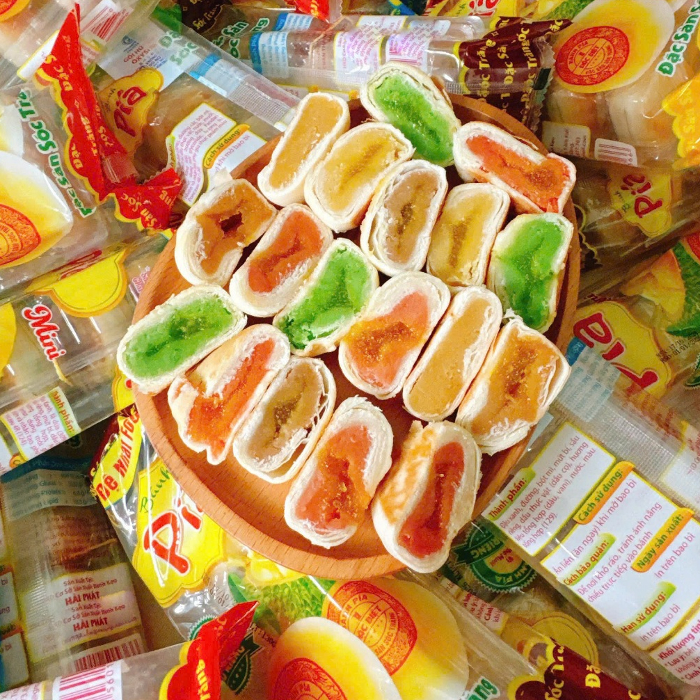 Bánh Pía Mini Sóc Trăng 7 vị, túi 5 cái vỏ mềm nhân dẻo siêu ngon