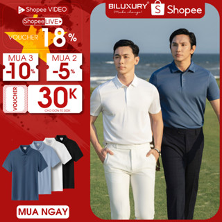 Combo 2 Áo Polo Nam Thời Trang Nam Biluxury 8APCB428 Áo Thun Có Cổ Polo Trơn Thoáng Mát Thấm Hút Mồ Hôi