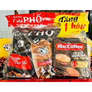 (TẶNG 1 HỘP ĐEN ĐÁ) Cà phê sữa đá 3in1 Cafe Phố - MacCoffee túi (30 gói x 24g)
