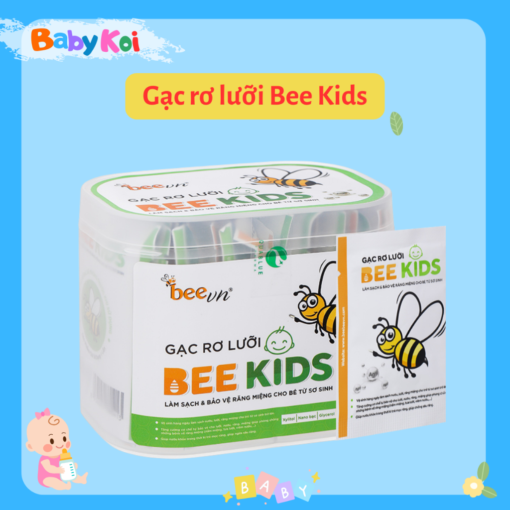 Gạc rơ lưỡi Bee Kids cho bé