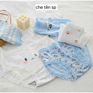 combo 5 - 10 quần lót tam giác cho bé gái ,chíp trẻ em hình xinh xắn cho trẻ từ 27-42kg