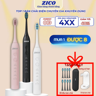 Bàn chải điện ZICO XO800, công nghệ sóng siêu âm Sonic 5 chế độ làm trắng sạch gấp 10 lần