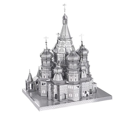 Mô Hình Kim Loại Lắp Ráp 3D Piececool Nhà Thờ Chính Tòa (96 mảnh, Saint Basil) HP014-S – MP438