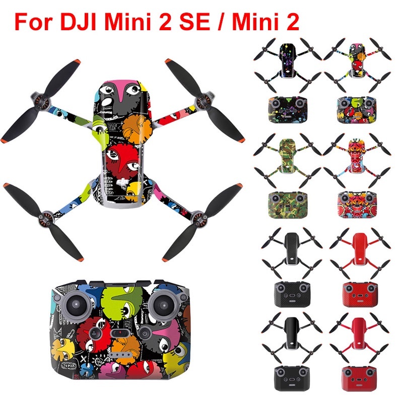Miếng Dán Decal Trang Trí Bảo Vệ Body Remote Drone DJI Mini 2 Và Mini 2 SE – Ticki Drone