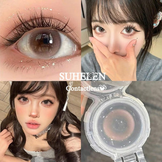 LENS[Ðộ 0-7Độ ](Dia:14.5)Suhelen KÍNH ÁP TRÒNG NÂU HỒNG [Brown Candy]
