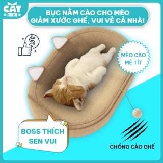 Bàn cào móng cho mèo MIMI CAT 60*40*9cm chắc chắn, chống trầy xước, tiết kiệm, lăn lộn thỏa thích