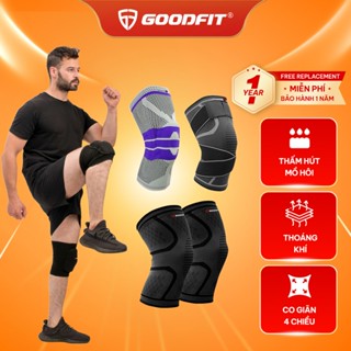 Bó gối thể thao dạng xỏ, đai bảo vệ gối GoodFit chất liệu co giãn 4 chiều, thoáng khí
