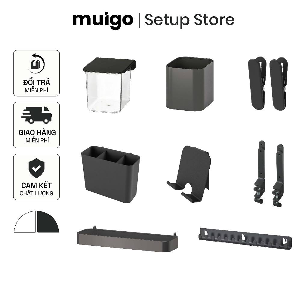 Phụ kiện Pegboard IKEA đa năng, khay, giá đỡ, hộp kéo