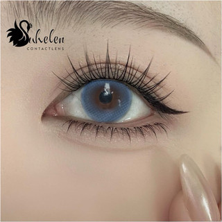 lens(Dia:14.5)cận:0-7Độ SuHelen kính áp tròng xanh dương thạch douyin (Blue Ellie)