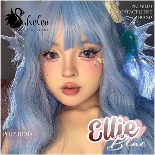 lens(Dia:14.5)cận:0-7Độ SuHelen kính áp tròng xanh dương thạch douyin (Blue Ellie)