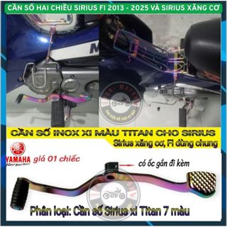 Bộ ốp dè dành cho xe Sirius RC 2006-2024, Sirius  FI 2013-2025, Bộ Bảo Vệ Lốc Máy, Cần Số