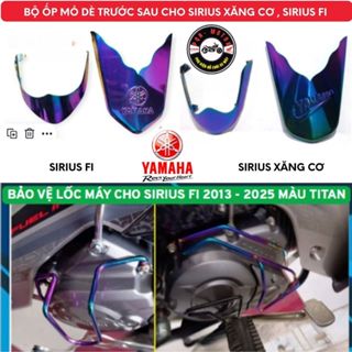 Bộ ốp dè dành cho xe Sirius RC 2006-2024, Sirius  FI 2013-2025, Bộ Bảo Vệ Lốc Máy, Cần Số