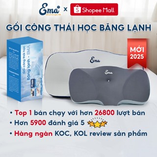Gối công thái học EMA - Thiết kế cho mọi tư thế ngủ, chống đau vai gáy, hỗ trợ ngủ nhanh