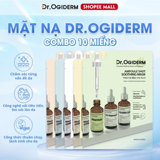 Hộp 10 Miếng Mặt Nạ Vải Vi Sợi Dr.Ogiderm  Ampoule Shot Mask Giúp Cấp Ẩm Dịu Nhẹ Cho Mọi Loại Da 30ml