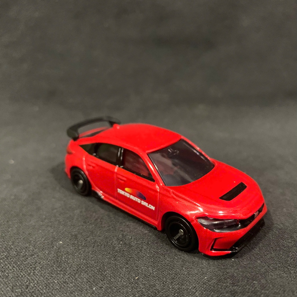 Xe mô hình Tomica Honda Cvic type R màu đỏ tem Tokyo Auto Salon hàng hiếm. mô hình xe 1:64.