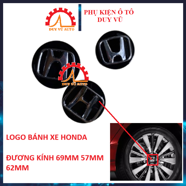 LOGO NẮP CHỤP BÁNH XE HONDA CITY CIVIC CRV ACCORD