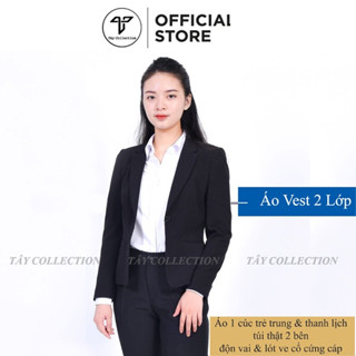  Áo vest nữ công sở 2 lớp cao cấp Tây Collection 