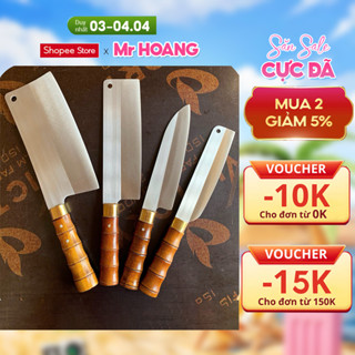 Combo 3 bộ dao bếp + tặng 1 dao làm bằng thép trắng nhật ko han rỉ , bao sắc bén giá tận xưởng