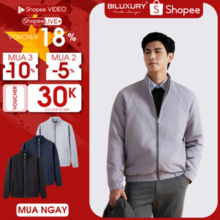 Áo Khoác Gió Nam 8AG2T040 Biluxury Chất Vải DTY Cao Cấp Chống Nhăn, Chống Gió Giữ Ấm Cơ Thể