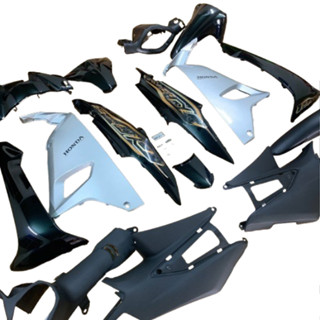 [ Tặng Kèm Tem ]   Dàn Áo WAVE 110cc-2017-2024 - Bộ Vỏ Nhựa Wave Alpha 110 màu Đen Bóng