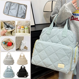 Balo túi đựng bỉm sữa cho mẹ và bé phong cách Hàn Quốc kích thước 34*17*34 cm