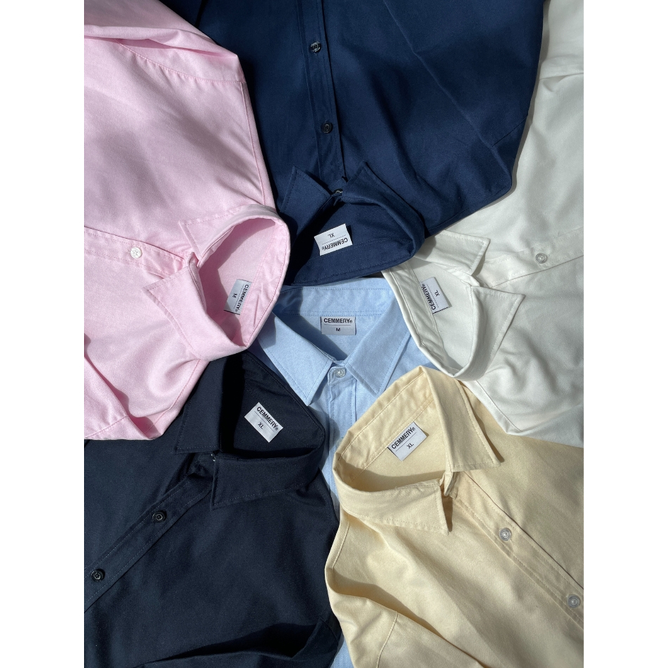 Áo Sơ Mi Oxford CEMMERY Local Brand Chính Hãng Flow Shirt Unisex Form Boxy Tay Dài 6 Màu | BigBuy360 - bigbuy360.vn
