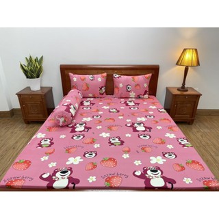 Bộ ga thun lạnh Hàn Quốc 4 món không mền. Nệm <15cm