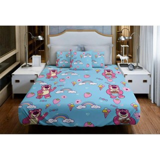 Bộ ga thun lạnh Hàn Quốc 4 món không mền. Nệm <15cm