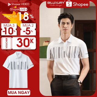 [BST KHỞI SỰ THÀNH CÔNG] Áo Polo Nam Chất Liệu Polyester 9APCT506TRK, Polo Thiết Kế Biluxury