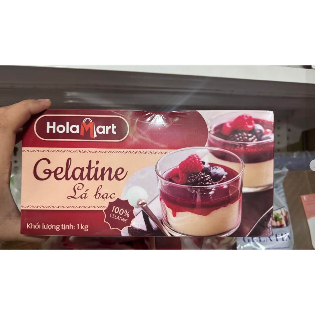 Gelatin Lá Bạc hộp 1kg