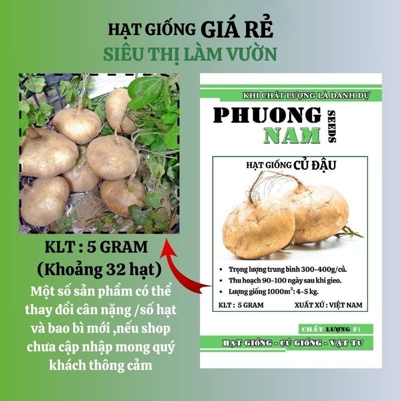 20H - HẠT GIỐNG CỦ ĐẬU